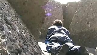 Sex in a cave by the beach
