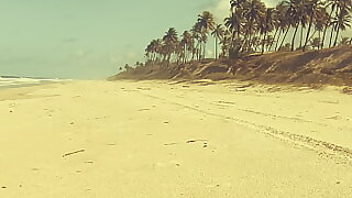 Nudist Beach - Dan naked and hard jerking off on the beach teaser