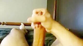 Cumshots of thick uncut hairy dick