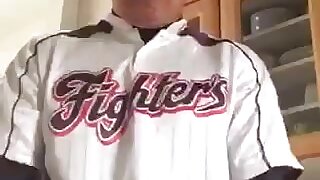 Japanese daddy jerk off