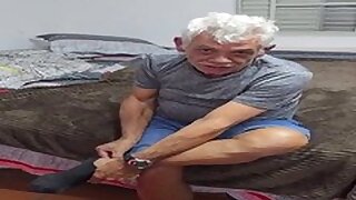 Brazilian grampa and younger fag fuck