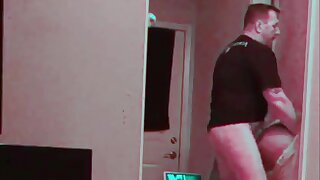 Tall anon daddy top fucking and sucked by gloryhole slut bottom in the dark