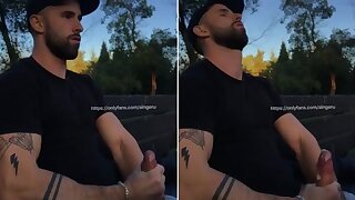 Sunny Colucci (Aingeru) jerking of in a cruising area i was a bit nervous of someone appears catch me