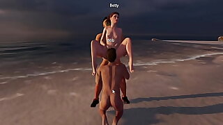 Trio en la playa