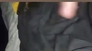 Stroking a big cock