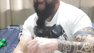 I played with my ass until it was really fucked, I came and injected my own cum into my ass