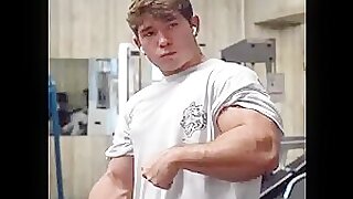 Young Muscle Bro, Flexing