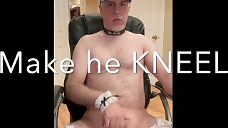 Master humiliation on a porn site