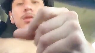He couldn’t wait to bust in his car