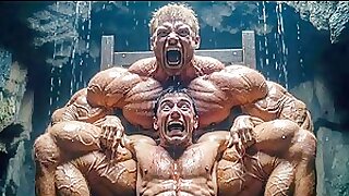 GIANT Quads CRUSH Torso – Raging Muscle Beast SQUEEZES Weak Man to Submission! 💪⛓️🔥