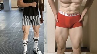 Another russian fun. Young muscle dom using his sissy fag hard