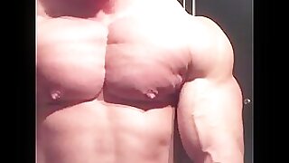 Big muscles up close