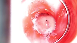 Watch my load shoot out of my cock and deep into my Fleshlight's hole. Wish it was inside your hole?