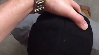 Hot hunk deepthroat daddy's hung cock and chockes needing some forceful help