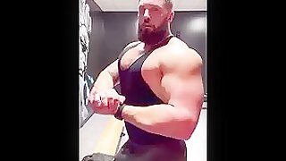 Bodybuilder Flexing