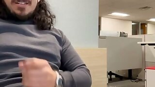 Good wank on a break from work