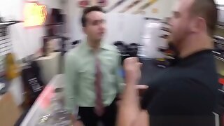 Amateur straight pawnee goes gay for cash blowjob fuck an d facial cum shoot