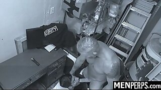 Horny Security Guard Fucks The Lying Perp In The Ass To Shut Him Up