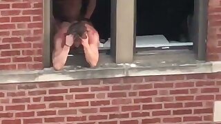 Famoso ator pornô flagrado dando o cu na janela ao som de Pablo vitar
