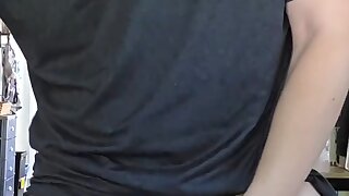 Big-cocked white guy makes tea flavored with his balls.