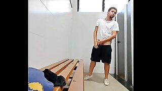 I almost got caught showing off in the bathroom where the truck drivers take a shower