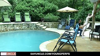 YoungPerps - Hot Guy Fucked By The Guard For Skinny Dipping